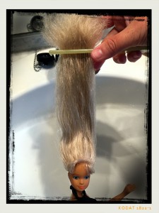 barbie haar knippen