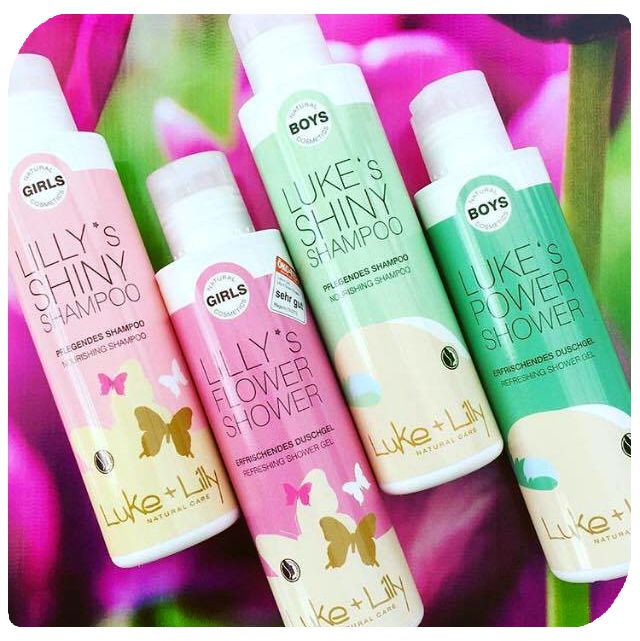 luke+lilly organic, shampoo showergel