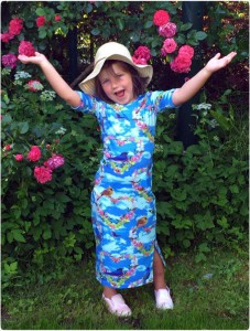 maxi dress, ninie kinderkleding, made in holland