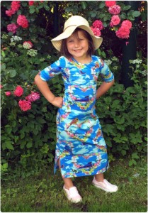 ninie kinderkleding, made in holland, maxi dress