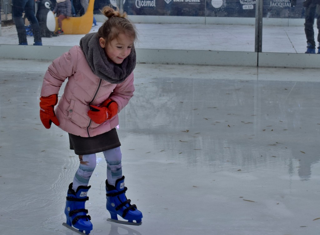 De kinderen daarentegen.. die schaatsten alsof ze dit wekelijks deden!