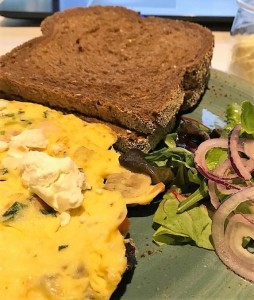 omelet, as we speak