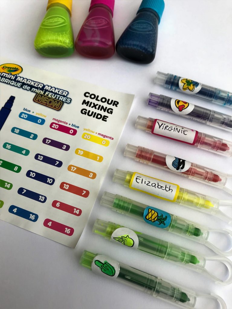 Groenteboer slinger In detail Zelf fluostiften maken? Het kan met Crayola - Compleet Geluk